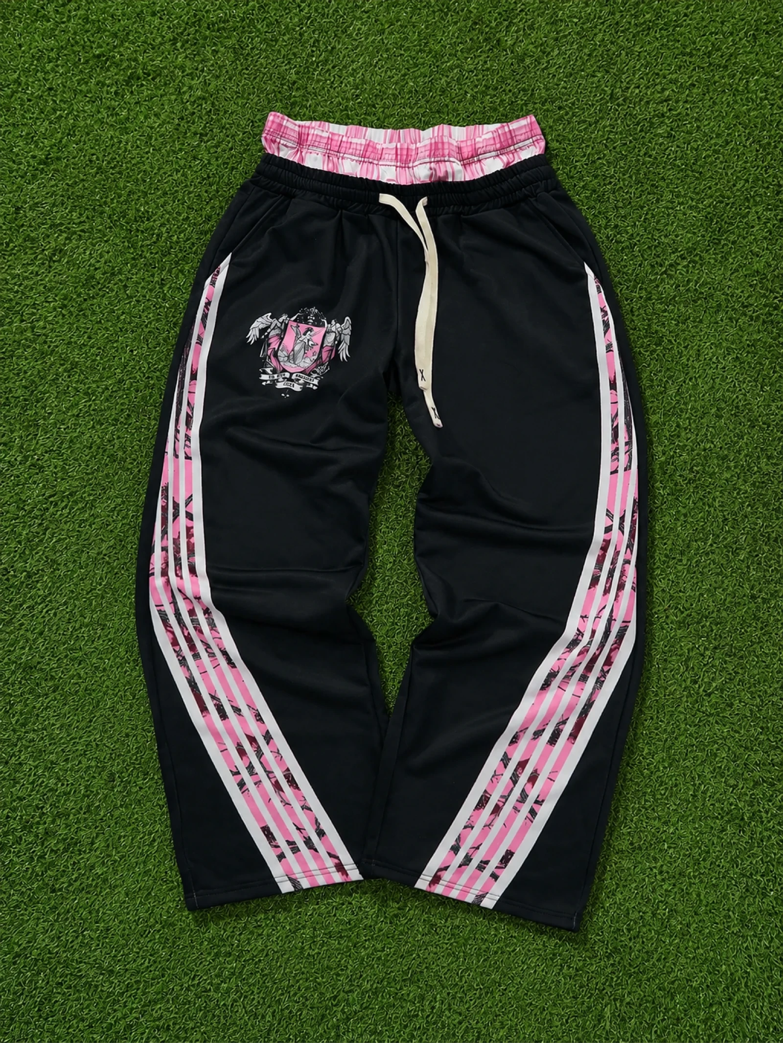 Pantalon Jogging Baggy Noir Et Rose Y2K Neuf Jamais Porté Taille S 